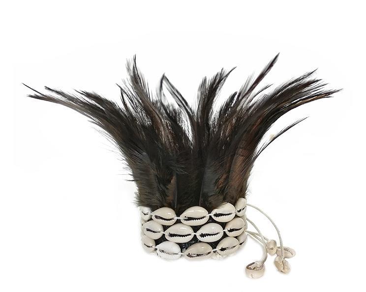 Black Crocheted Shell and Feather Bracelet – Wild at Heart