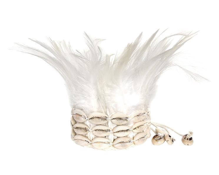 White Crocheted Shell and Feather Bracelet – Wild at Heart