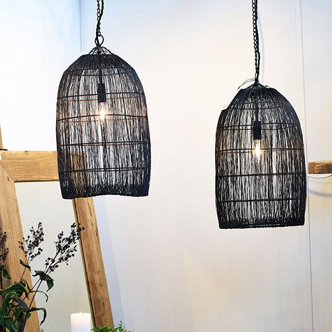 Old Fishnet Ceiling Lamps – One of a Kind