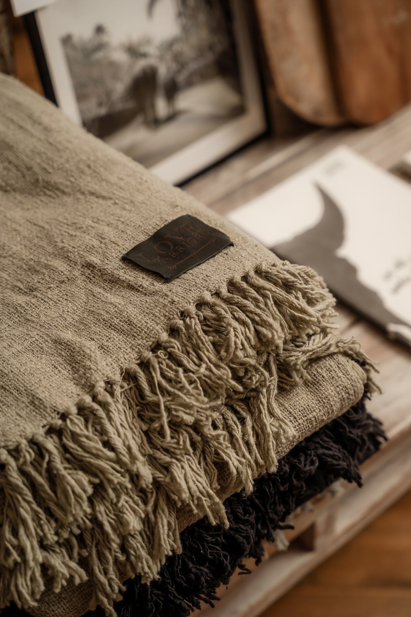 Cotton Throw with Fringes