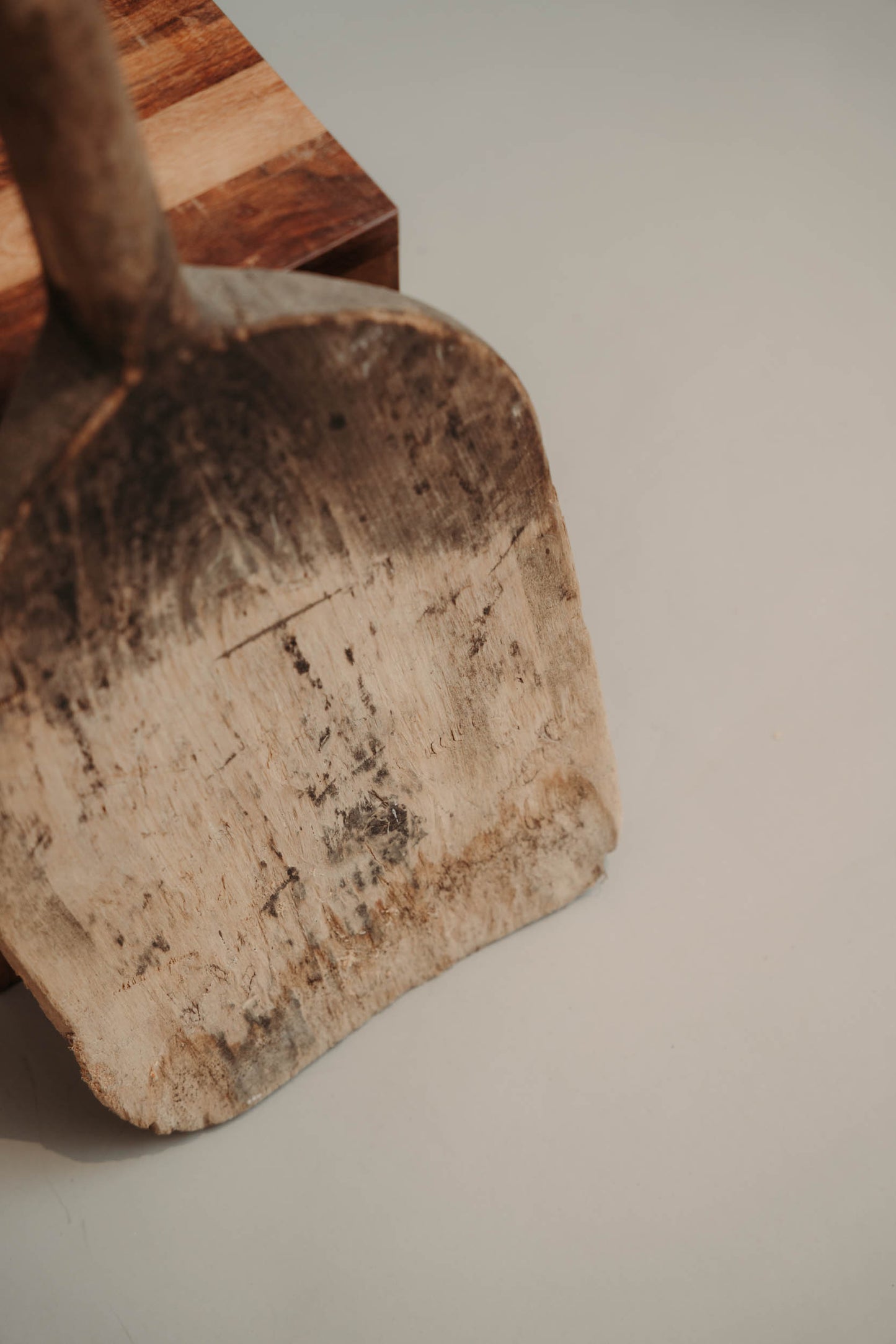 Vintage wooden shovel