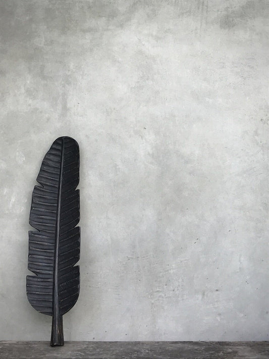 Carved Banana Leaf – Nature, Etched in Wood