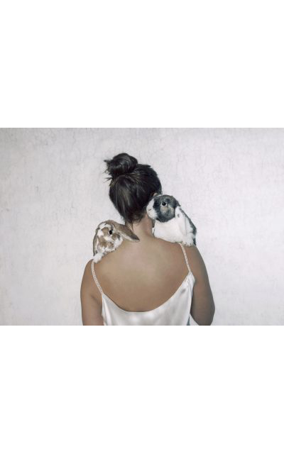 Girl and bunnies No 1 - Outlet