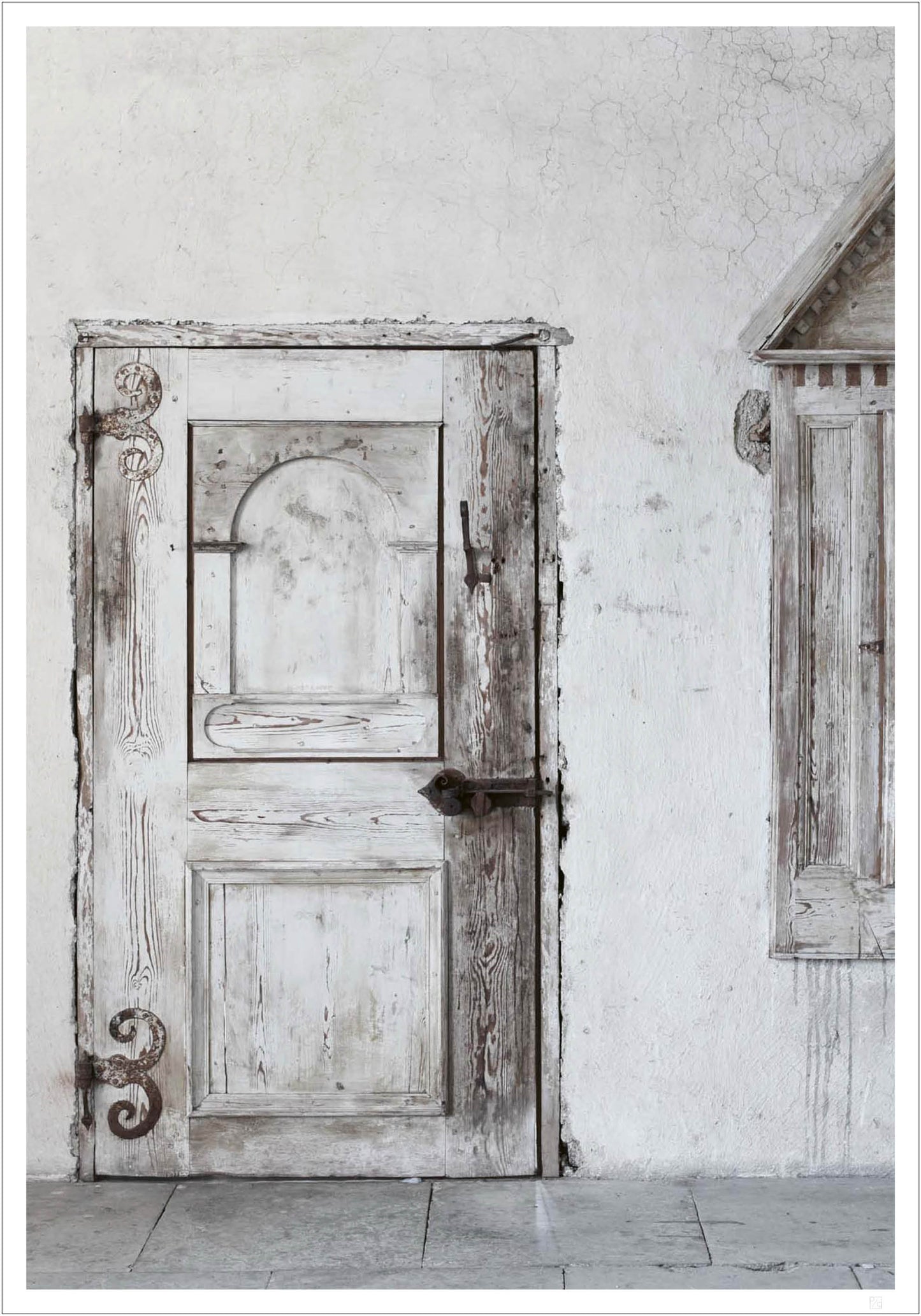 White old door