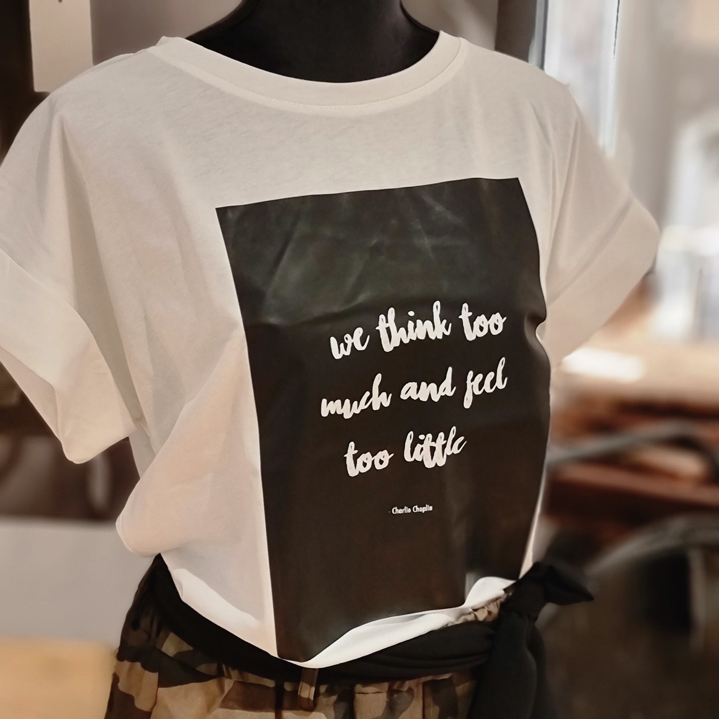 Love Warriors T-Shirt — We think too much and feel too little