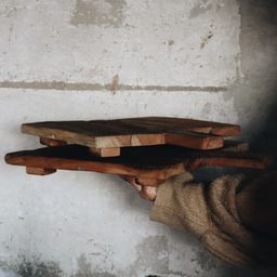 Wooden Tray on Stand
