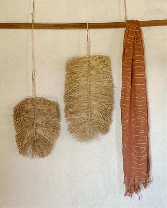 Leaf made of Raffia