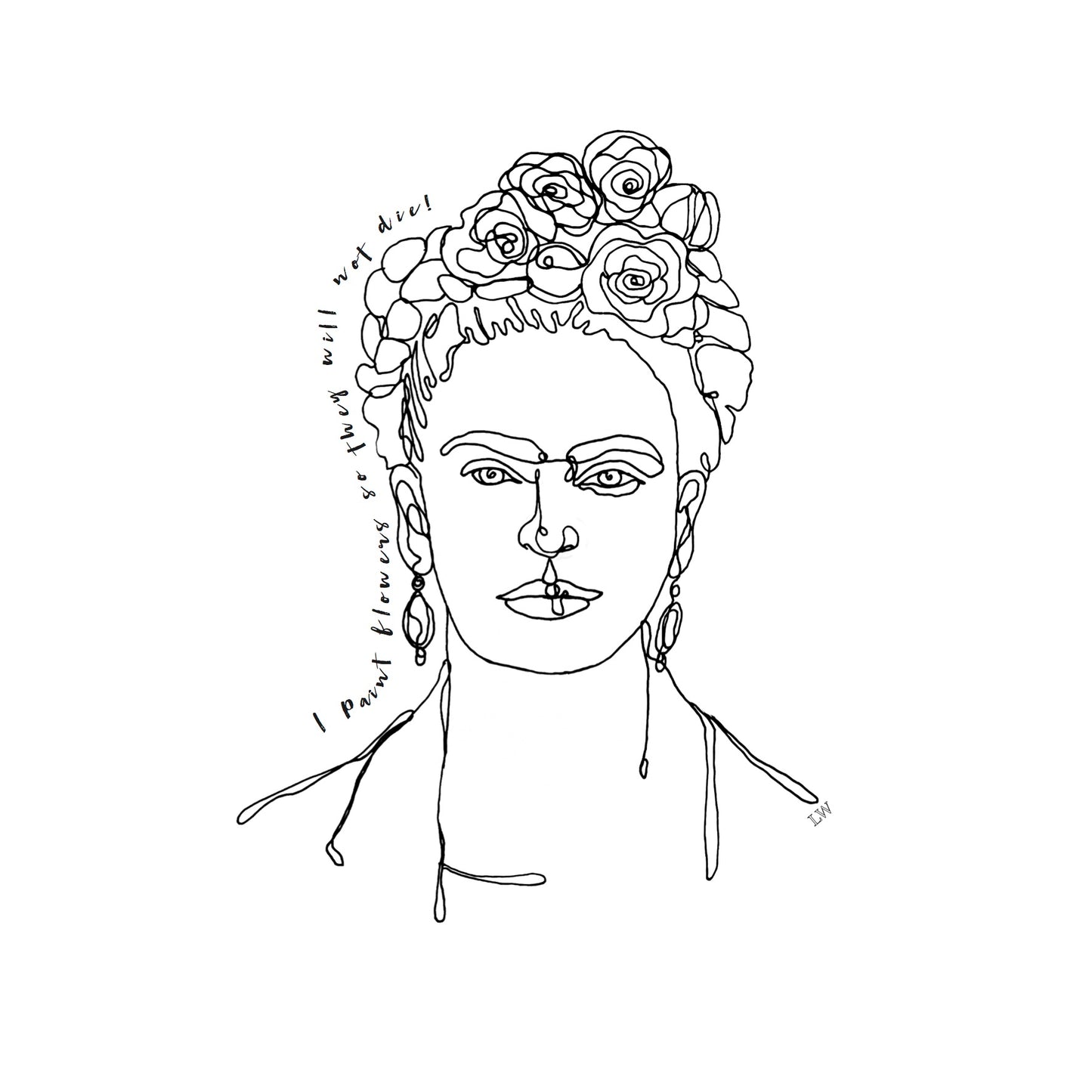 LW Icons Illustration - Frida Kahlo