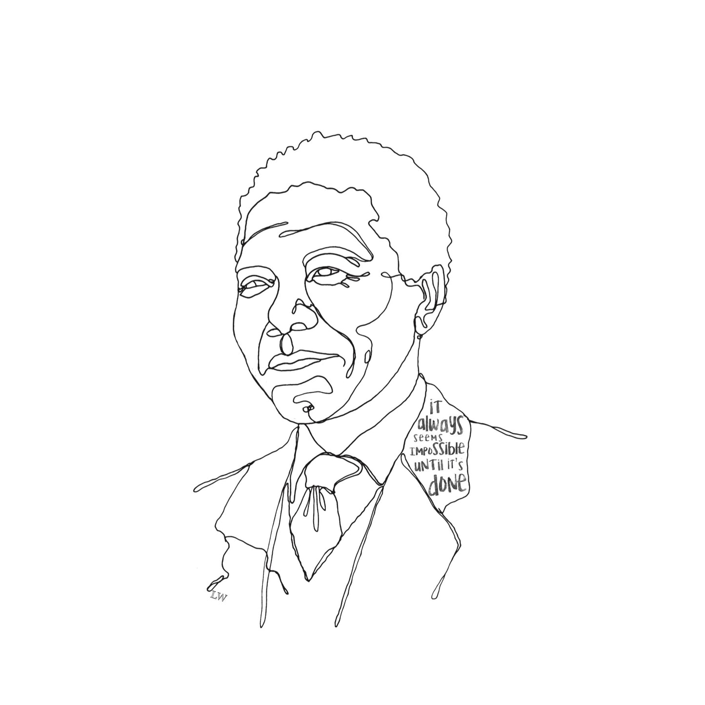 LW Icons Illustration - Nelson Mandela