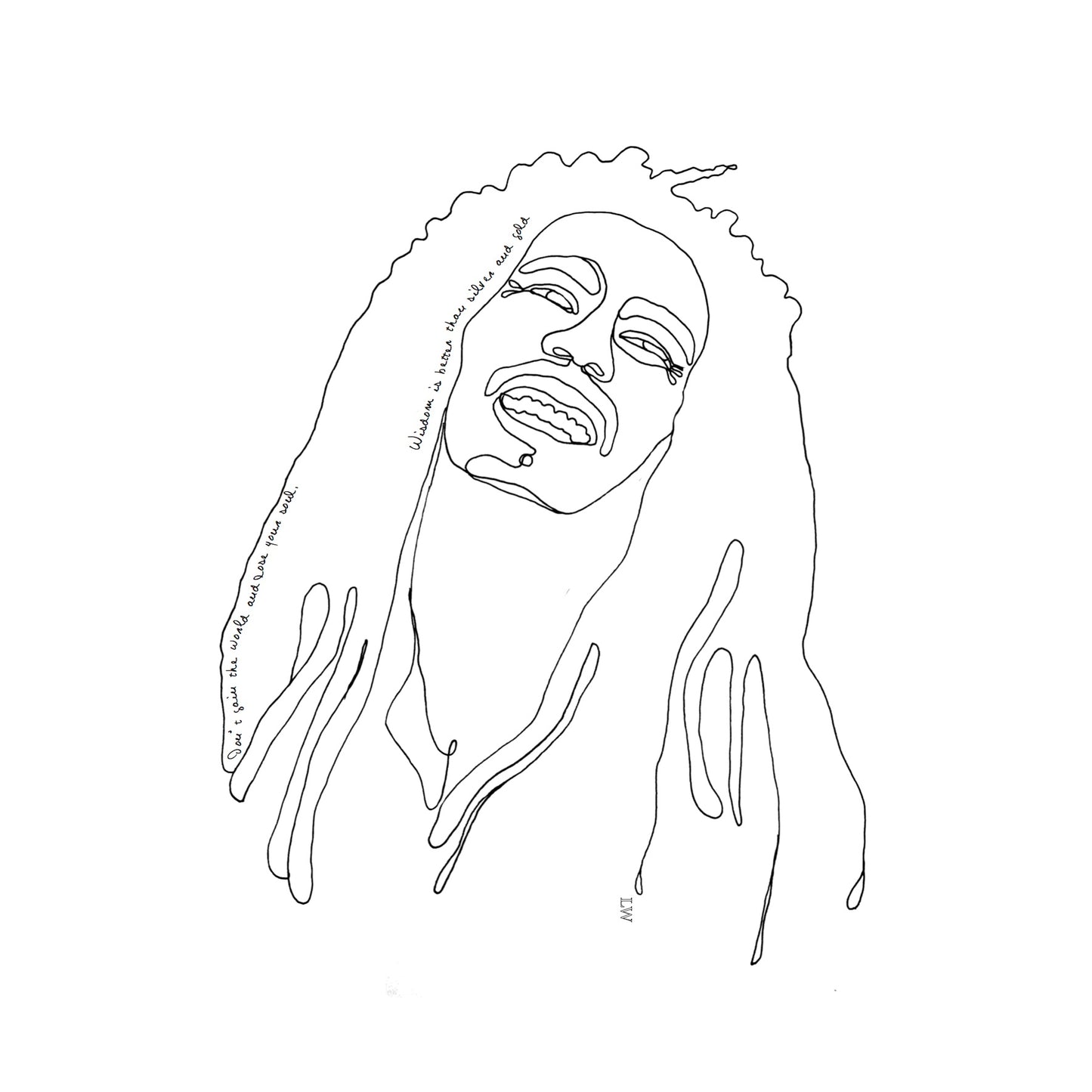 LW Icons Illustration - Bob Marley