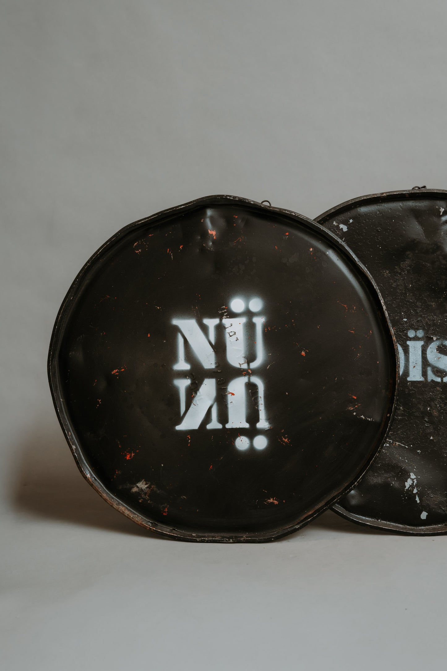 Metal Lid Wall Art — Raw Words