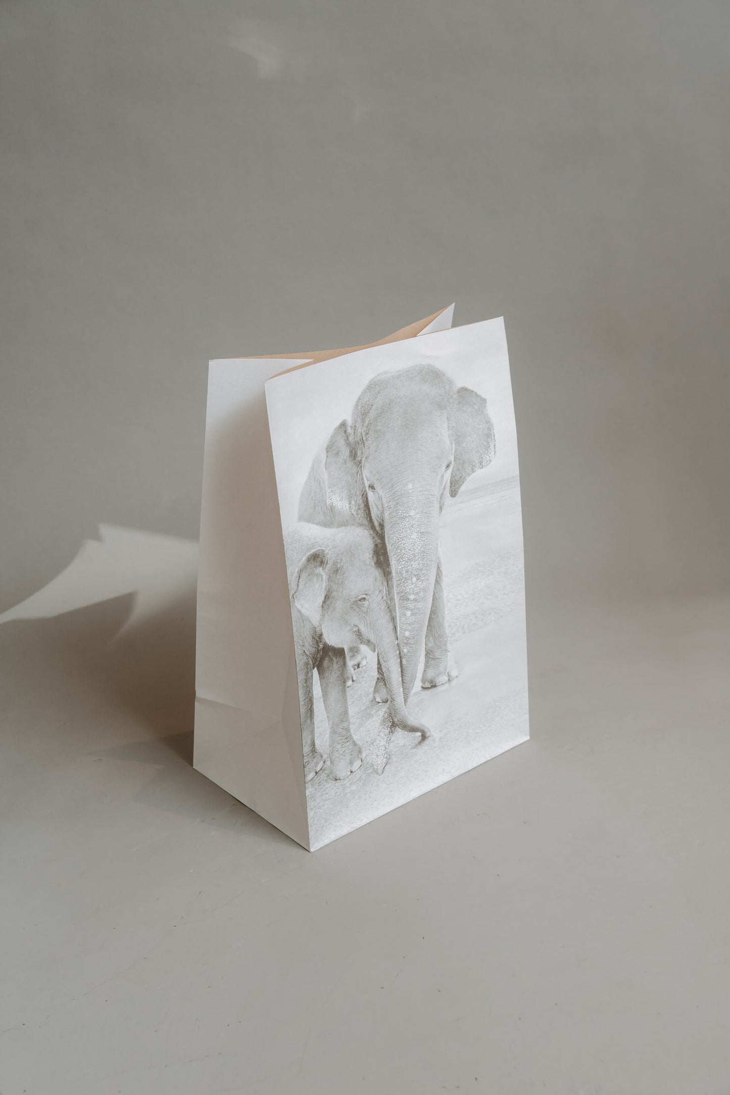 Papperspåse Elefant med kalv