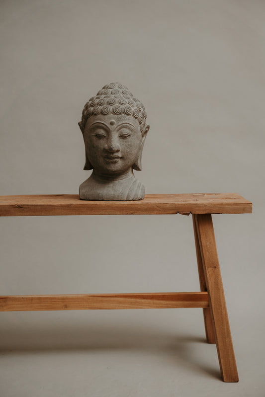 Thai Buddha Head – Grey Stone