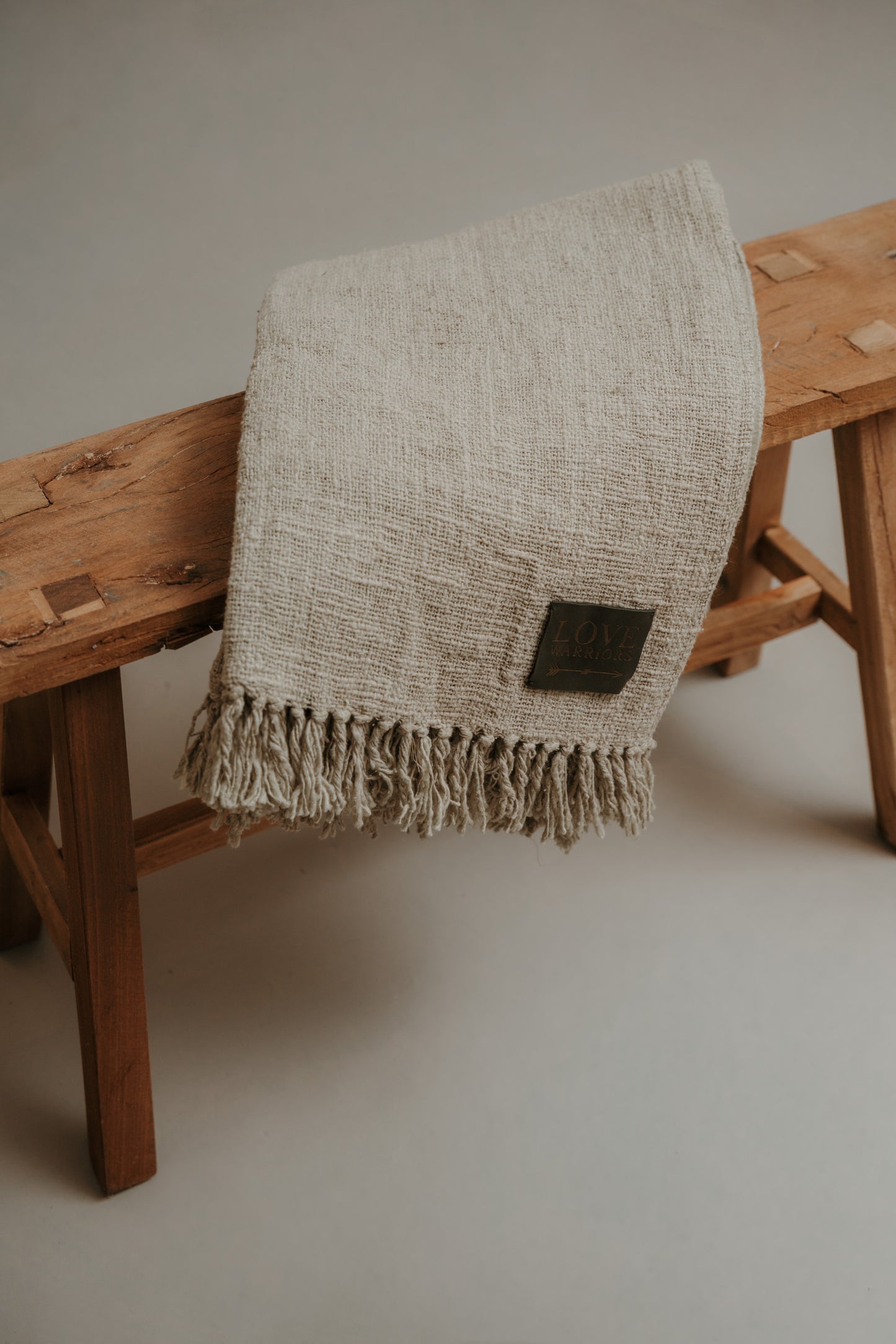 Cotton Throw with Fringes