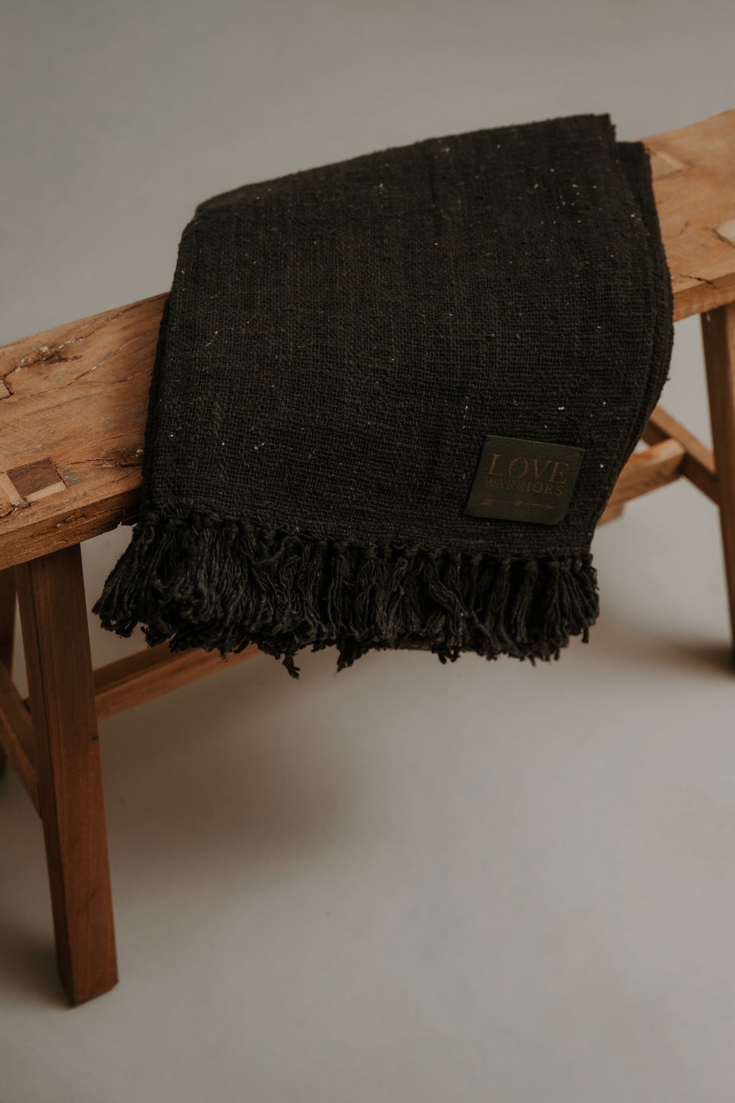 Cotton Throw with Fringes