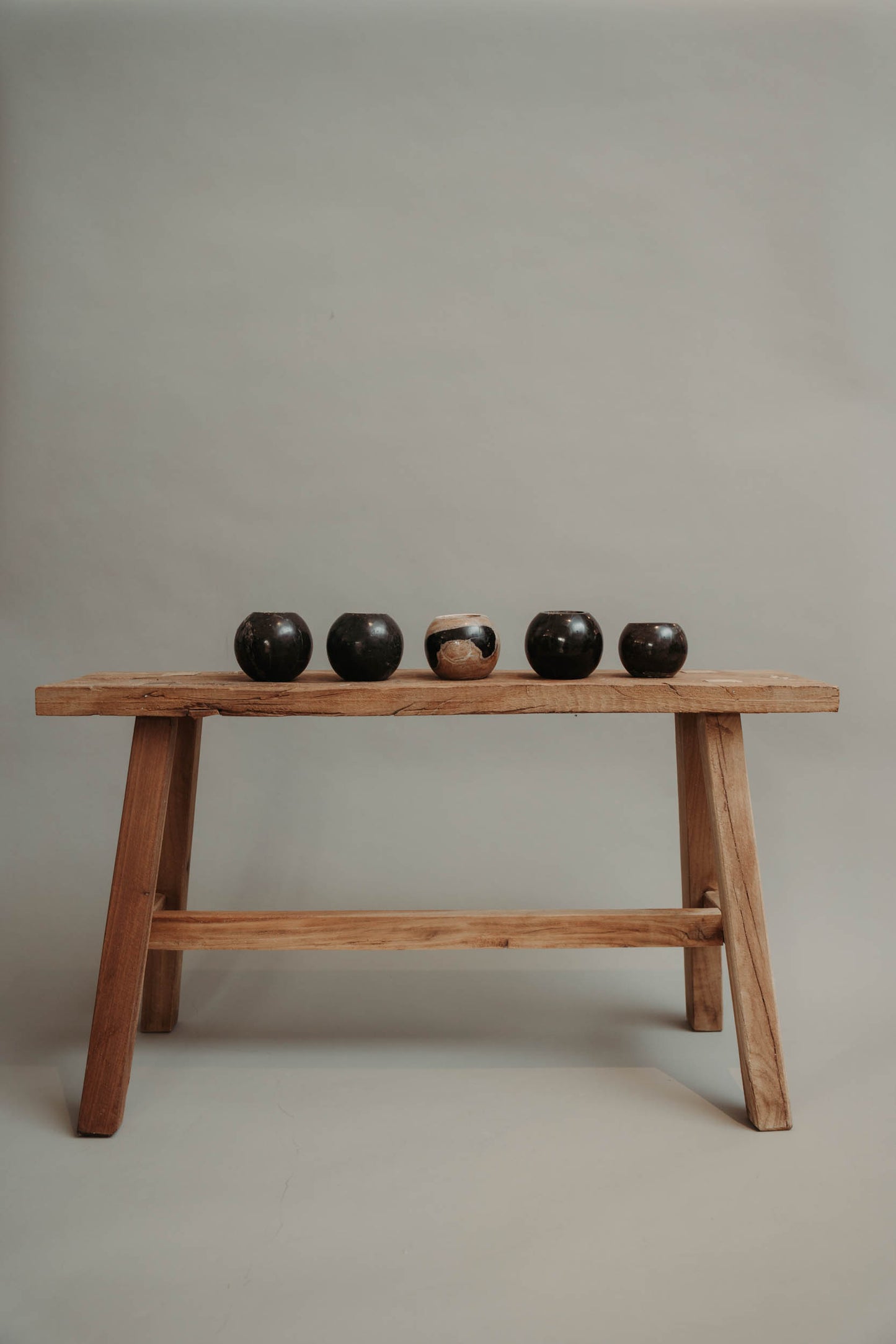 Eternal Flame — Candle Holders in Petrified Wood