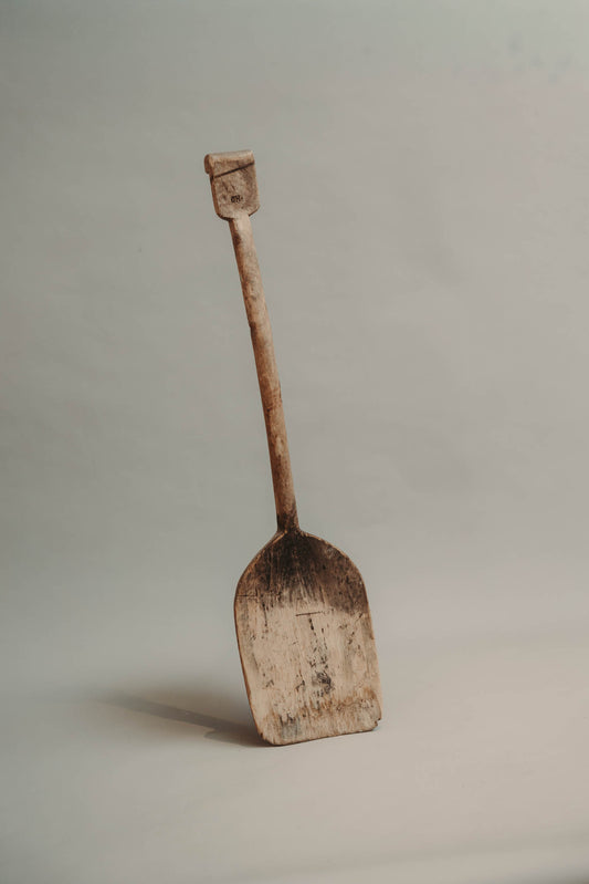 Vintage wooden shovel