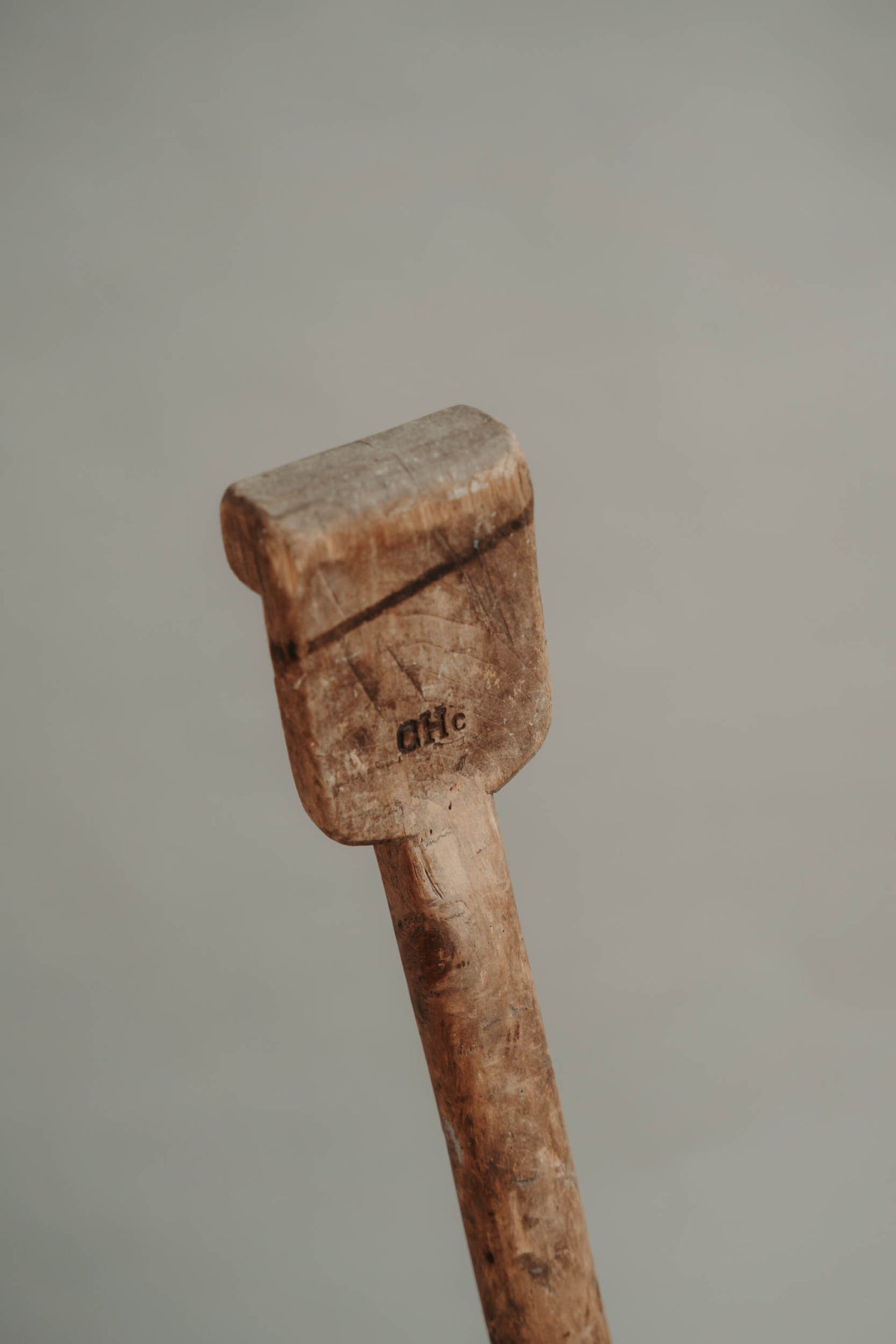 Vintage wooden shovel