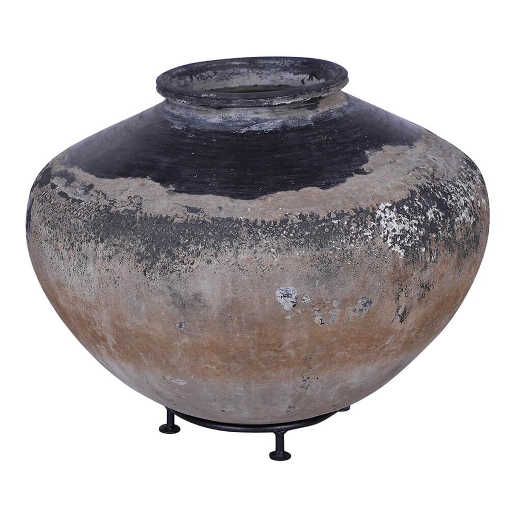 Large unique clay pot