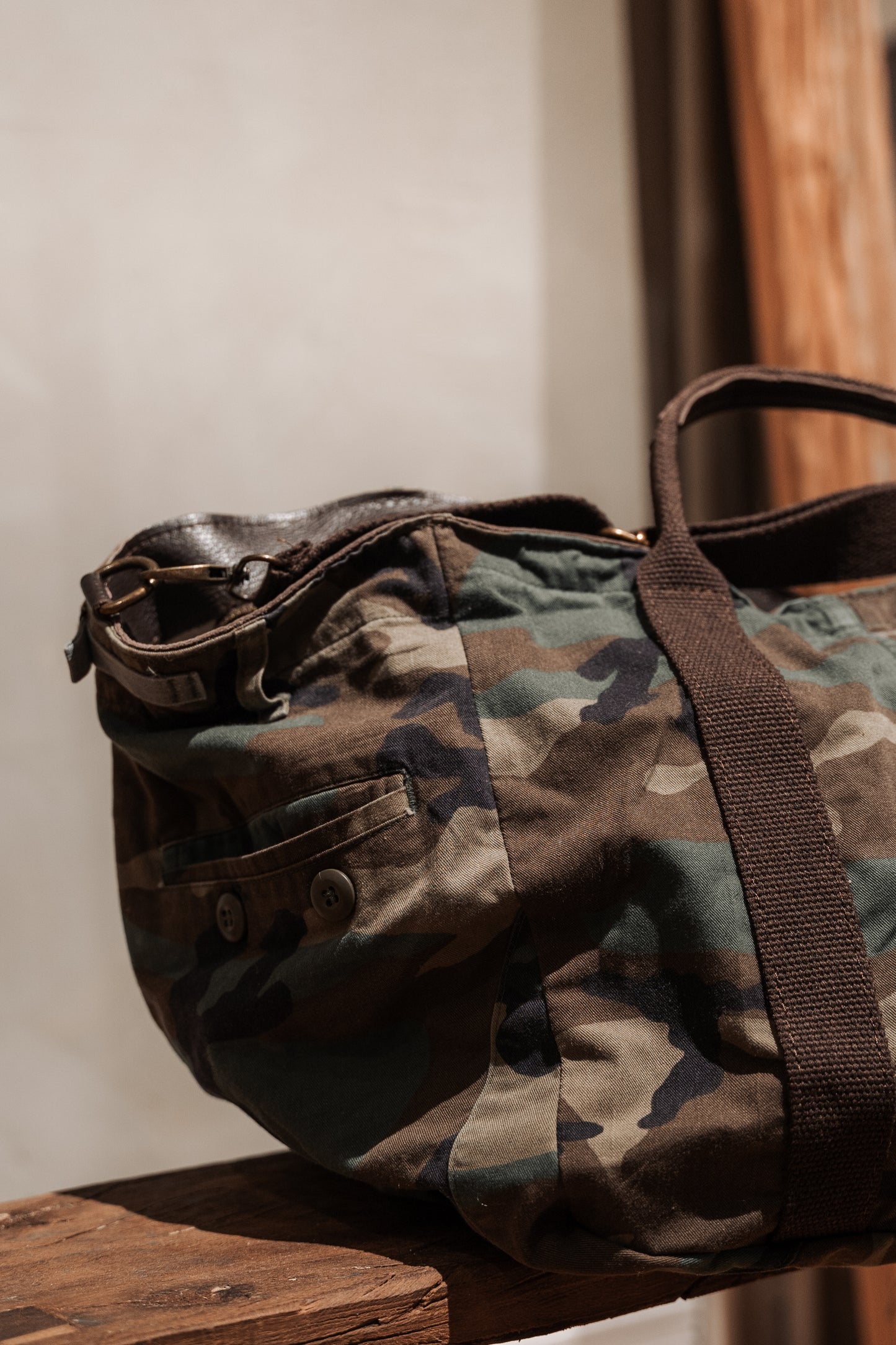 Vintage Army Duffel Bag
