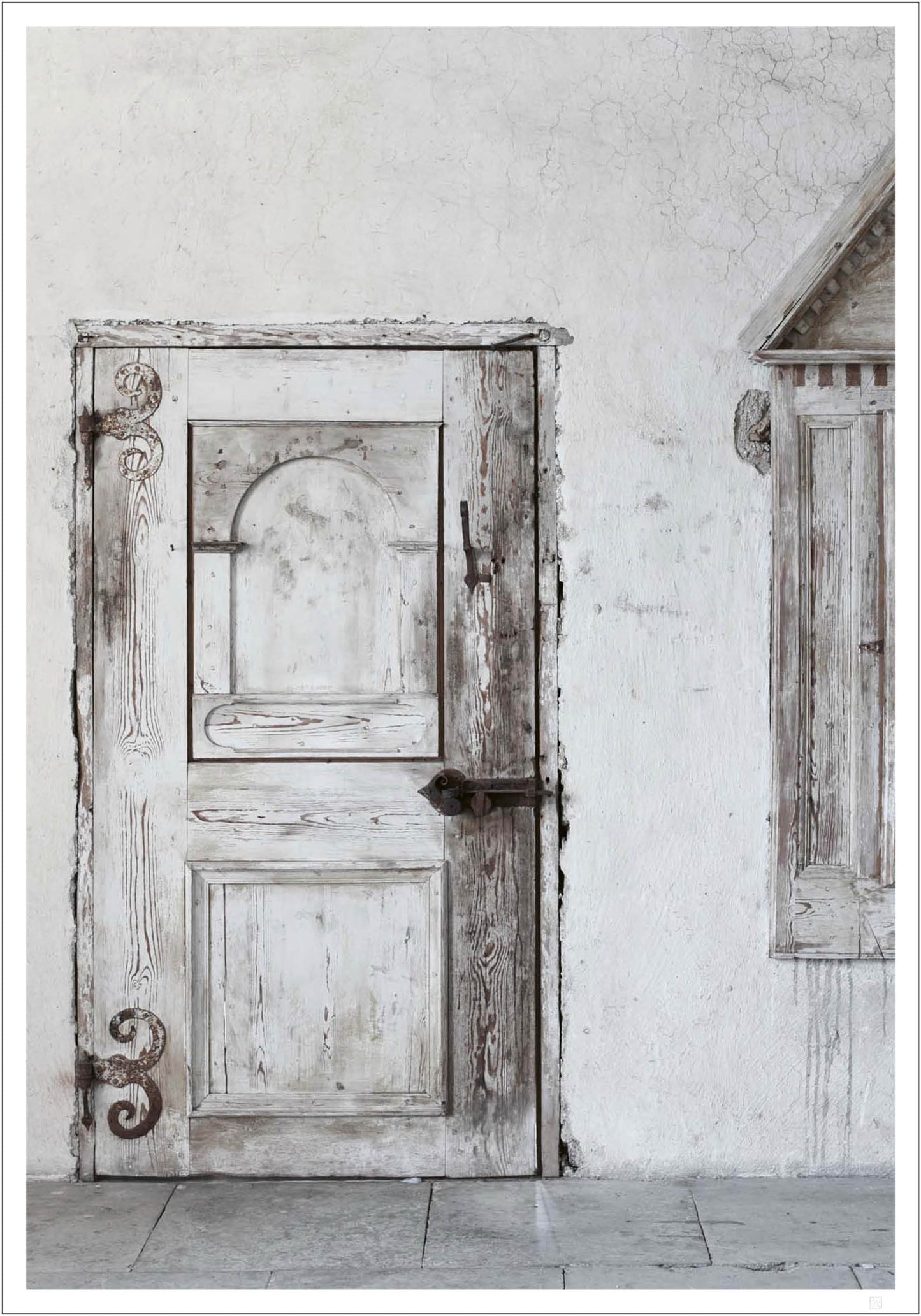 White old doors